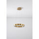Canada LED 16 inch Gold LED Chandelier Ceiling Light